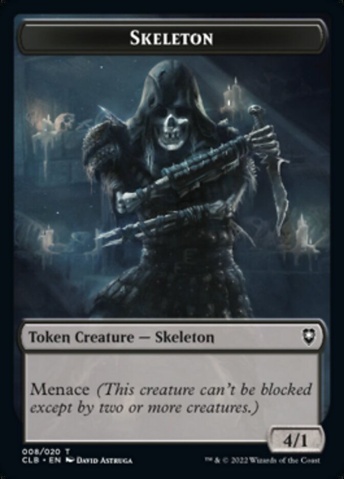 Skeleton Token [Commander Legends: Battle for Baldur's Gate Tokens] | Local Legends