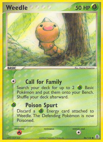 Weedle (86/112) [EX: FireRed & LeafGreen] | Golgari Games