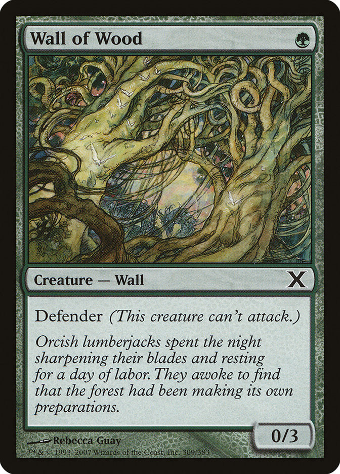 Wall of Wood [Tenth Edition] | Golgari Games