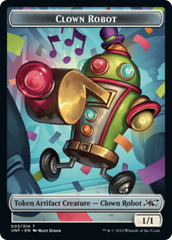 Clown Robot (003) // Treasure (012) Double-sided Token [Unfinity Tokens] | Golgari Games