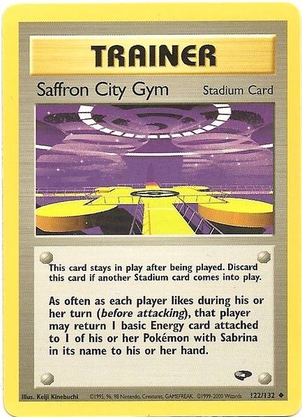 Saffron City Gym (122/132) [Gym Challenge Unlimited] | Golgari Games