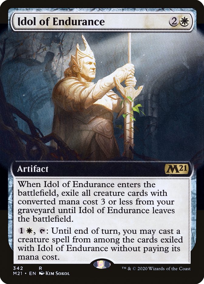 Idol of Endurance (Extended Art) [Core Set 2021] | Local Legends
