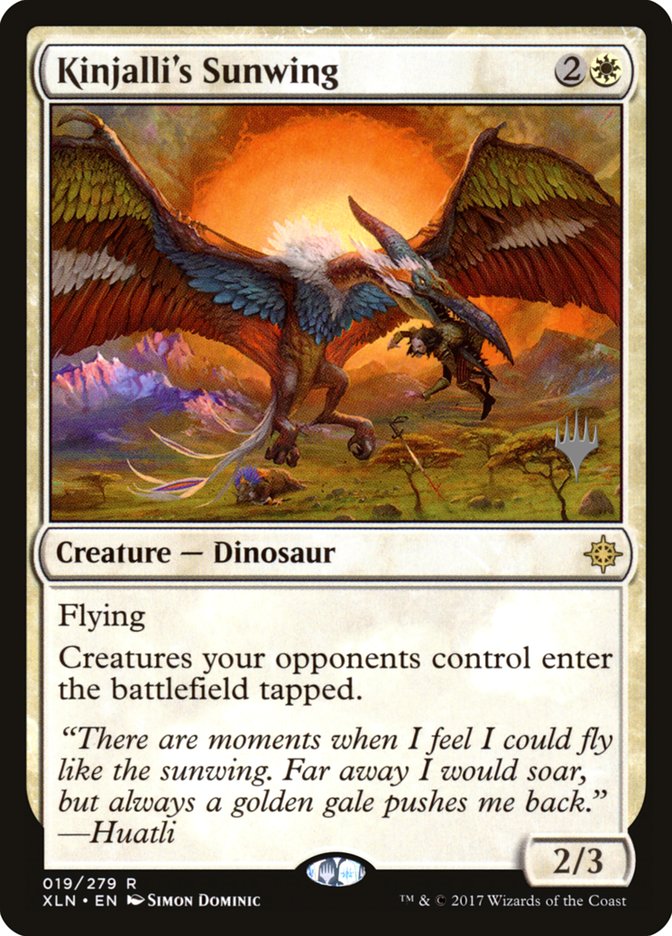 Kinjalli's Sunwing (Promo Pack) [Ixalan Promos] | Golgari Games