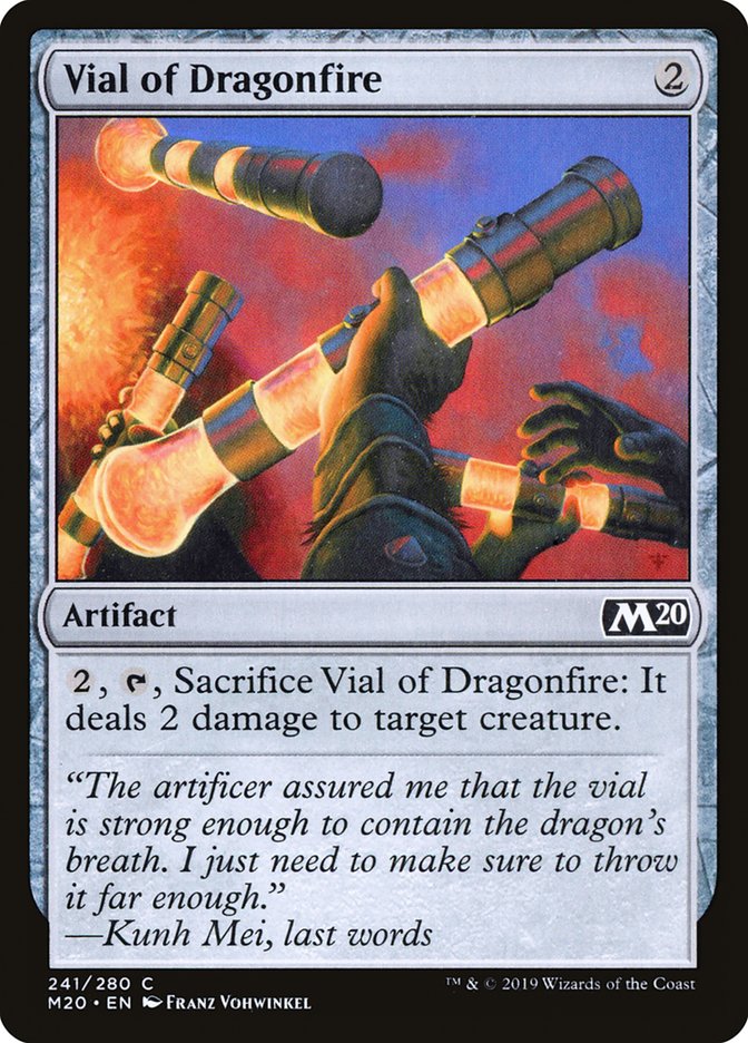 Vial of Dragonfire [Core Set 2020] | Golgari Games