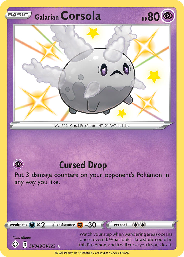 Galarian Corsola (SV049/SV122) [Sword & Shield: Shining Fates] | Local Legends