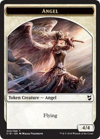 Angel // Cat Double-sided Token [Commander 2018 Tokens] | Golgari Games