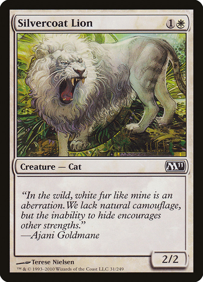 Silvercoat Lion [Magic 2011] | Golgari Games