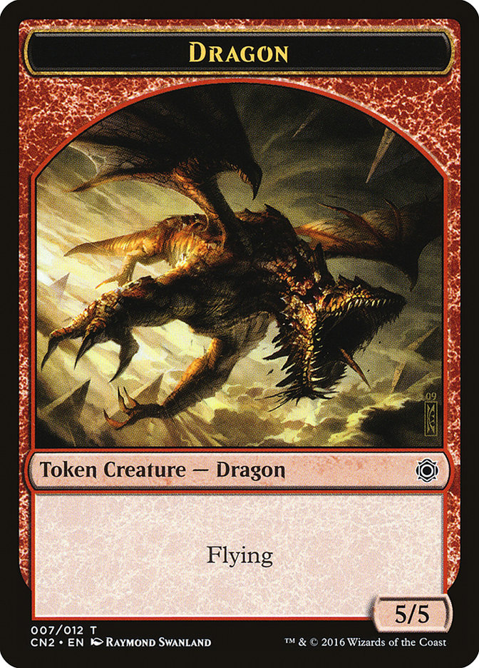 Dragon Token [Conspiracy: Take the Crown Tokens] | Golgari Games