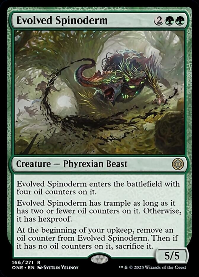 Evolved Spinoderm [Phyrexia: All Will Be One] | Golgari Games