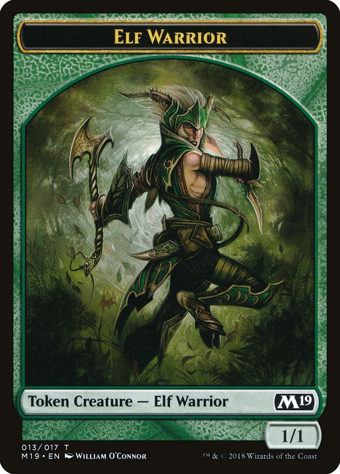 Elf Warrior Token [Core Set 2019 Tokens] | Local Legends