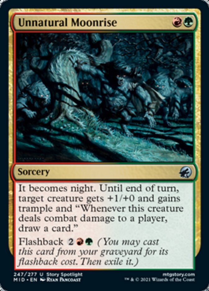 Unnatural Moonrise [Innistrad: Midnight Hunt] | Golgari Games