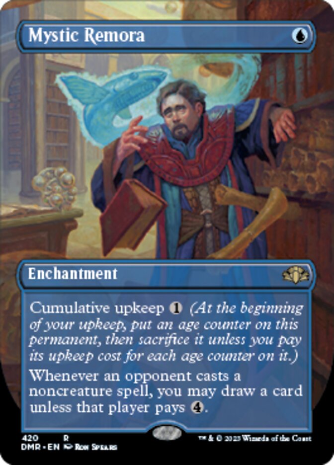 Mystic Remora (Borderless Alternate Art) [Dominaria Remastered] | Local Legends