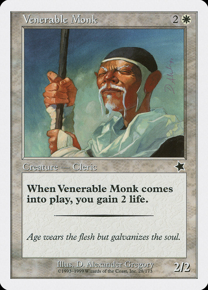 Venerable Monk [Starter 1999] | Golgari Games