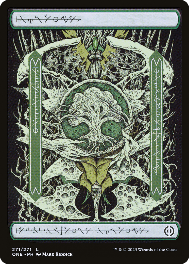 Forest (271) (Phyrexian) [Phyrexia: All Will Be One] | Local Legends