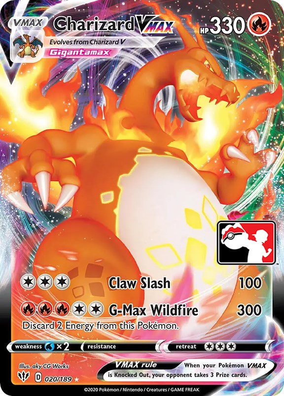 Charizard VMAX (020/189) [Prize Pack Series One] | Golgari Games