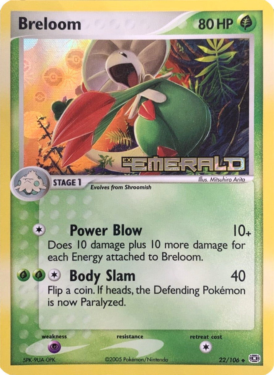 Breloom (22/106) (Stamped) [EX: Emerald] | Golgari Games