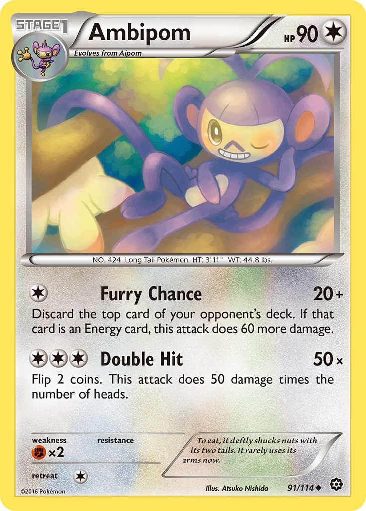 Ambipom (91/114) [XY: Steam Siege] | Golgari Games