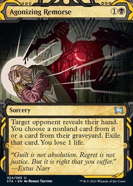 Agonizing Remorse (Foil Etched) [Strixhaven: School of Mages Mystical Archive] | Golgari Games