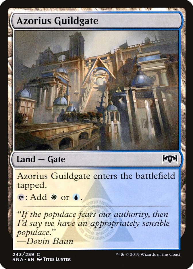 Azorius Guildgate (243/259) [Ravnica Allegiance] | Golgari Games