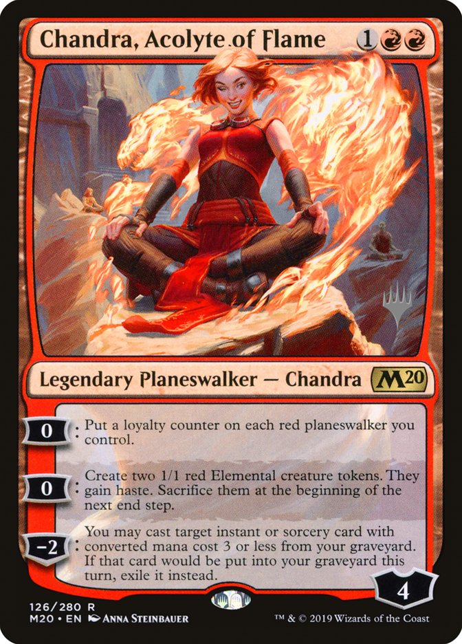 Chandra, Acolyte of Flame (Promo Pack) [Core Set 2020 Promos] | Golgari Games