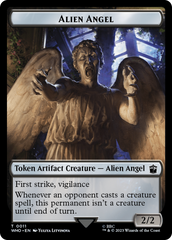 Alien Angel // Food (0027) Double-Sided Token [Doctor Who Tokens] | Golgari Games