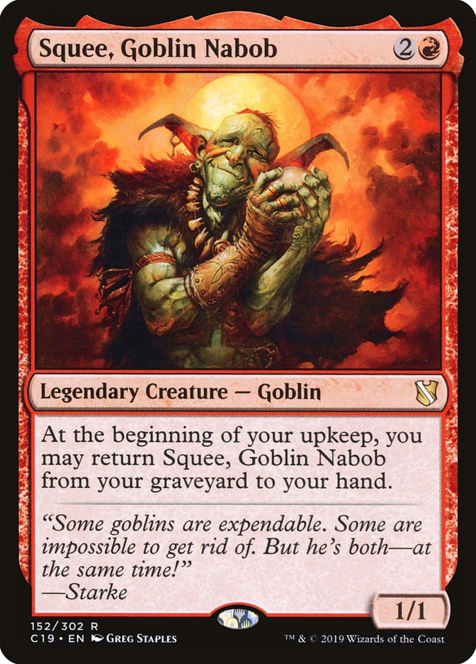 Squee, Goblin Nabob [Commander 2019] | Golgari Games