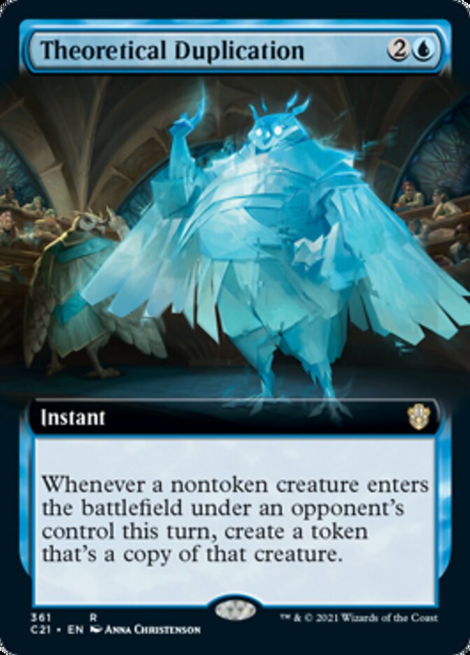 Theoretical Duplication (Extended Art) [Commander 2021] | Local Legends