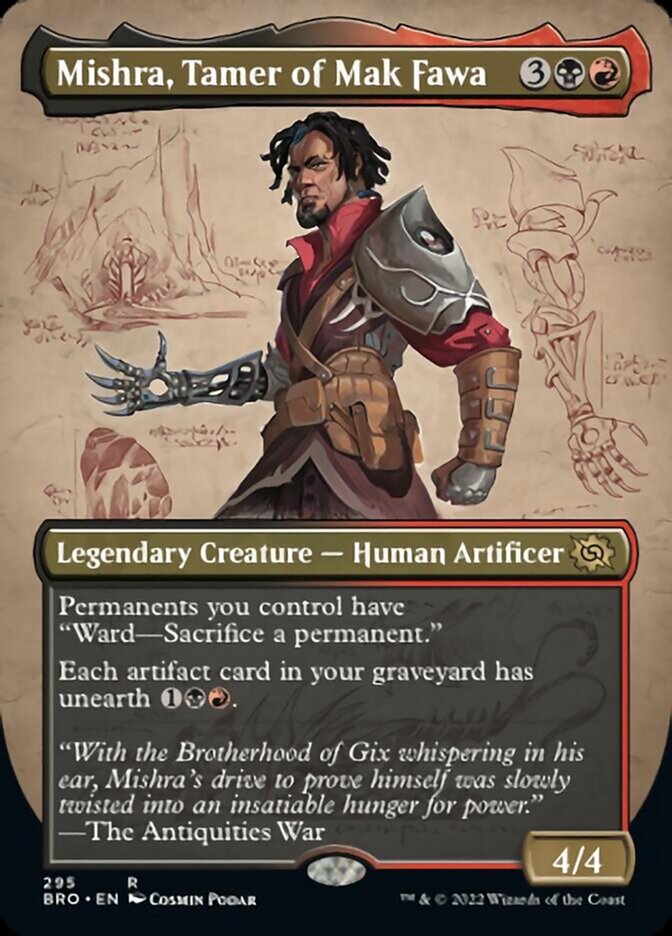 Mishra, Tamer of Mak Fawa (Borderless Alternate Art) [The Brothers' War] | Local Legends