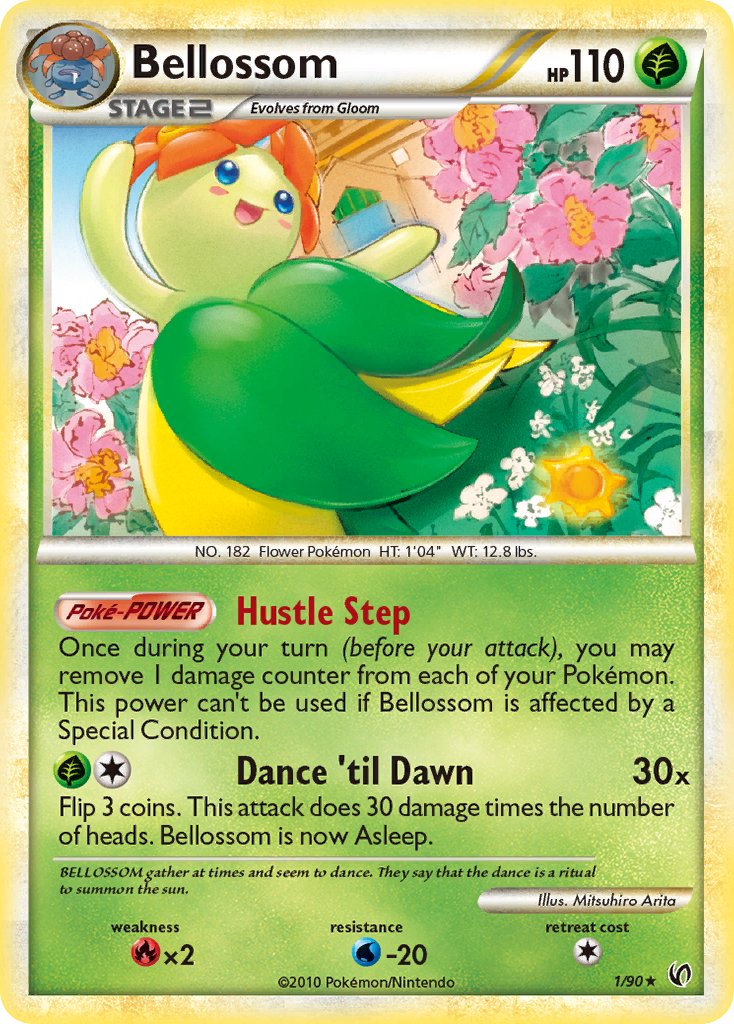 Bellossom (1/90) (Theme Deck Exclusive) [HeartGold & SoulSilver: Undaunted] | Golgari Games