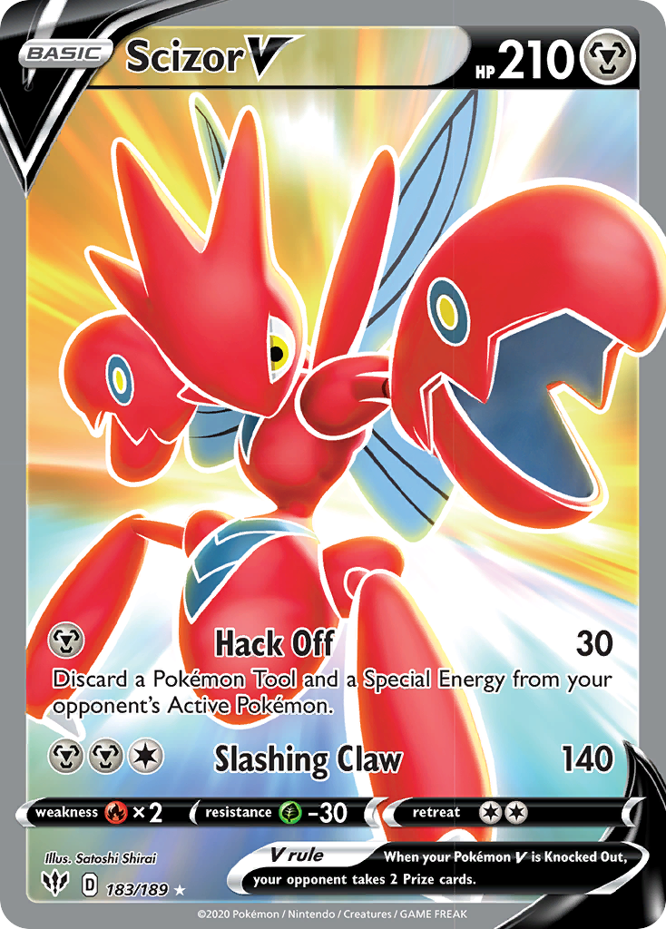 Scizor V (183/189) [Sword & Shield: Darkness Ablaze] | Golgari Games