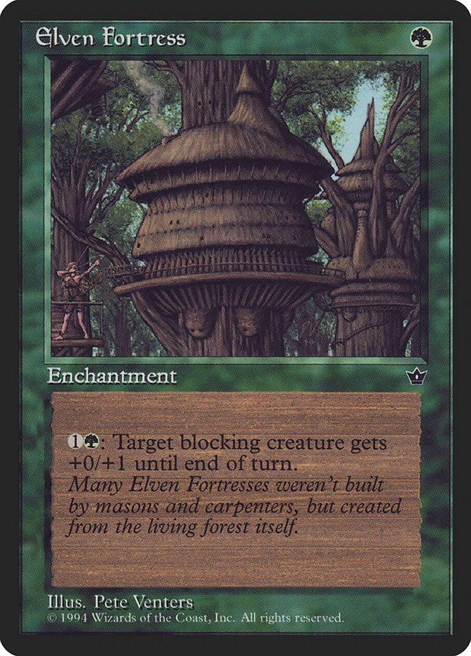 Elven Fortress (Pete Venters) [Fallen Empires] | Local Legends