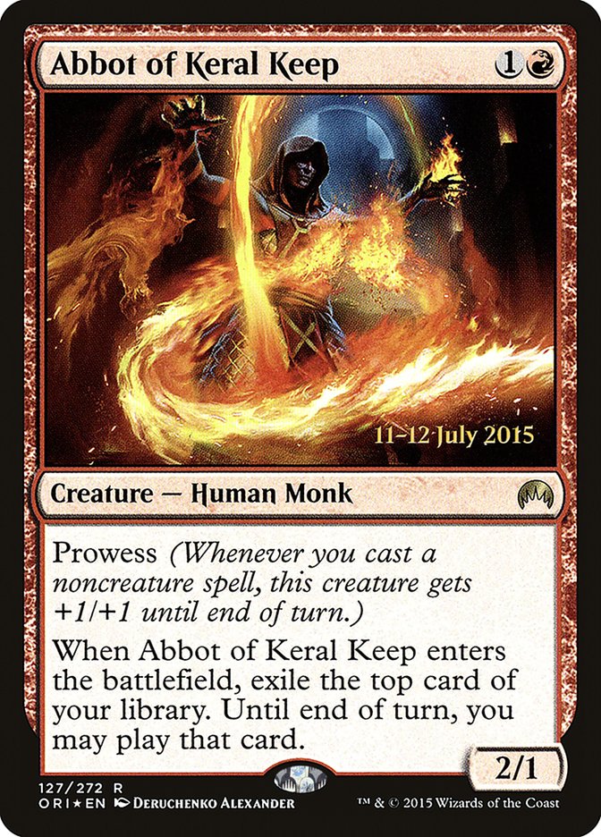 Abbot of Keral Keep [Magic Origins Prerelease Promos] | Local Legends