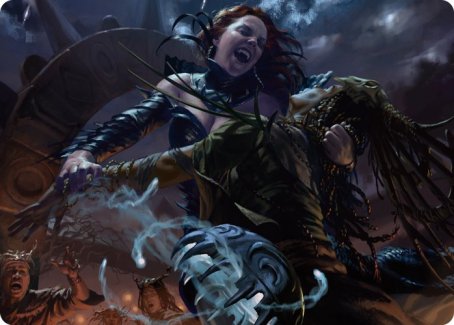 Olivia's Midnight Ambush Art Card [Innistrad: Midnight Hunt Art Series] | Golgari Games