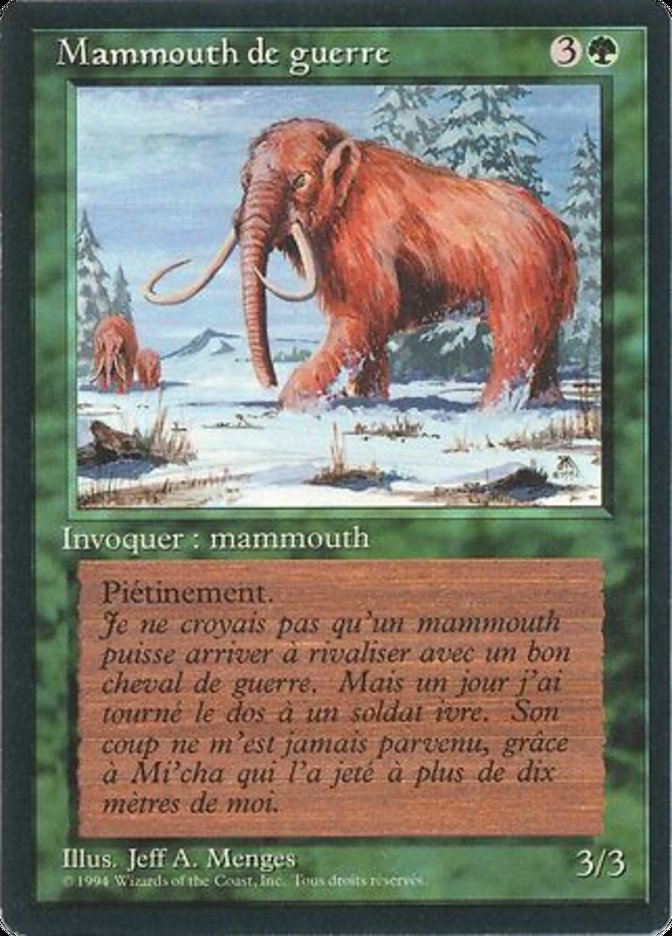 War Mammoth [Foreign Black Border] | Golgari Games