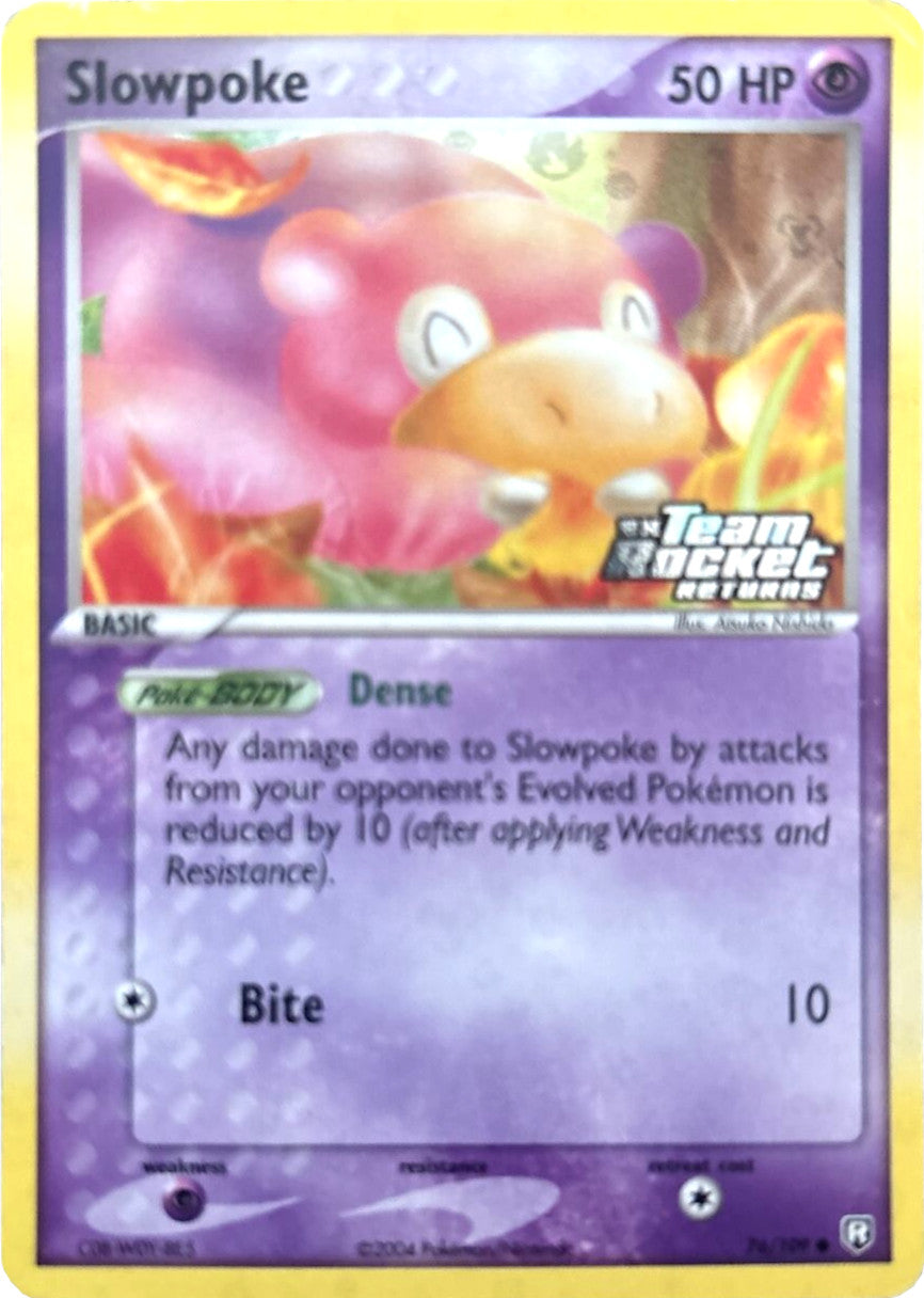 Slowpoke (76/109) (Stamped) [EX: Team Rocket Returns] | Golgari Games