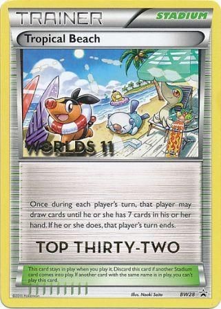 Tropical Beach (BW28) (Top 32) [Black & White: Black Star Promos] | Golgari Games