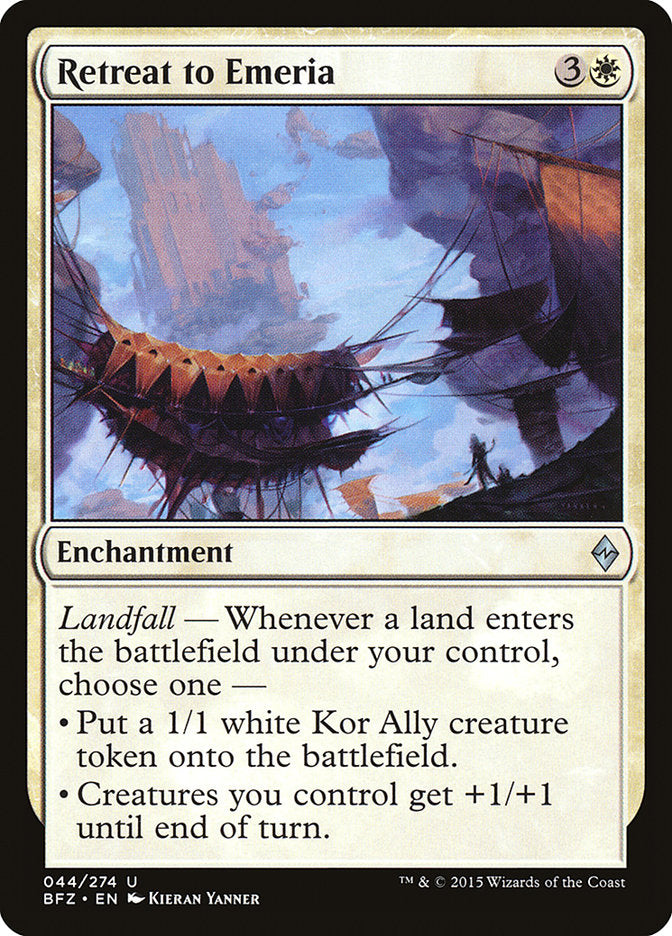 Retreat to Emeria [Battle for Zendikar] | Local Legends