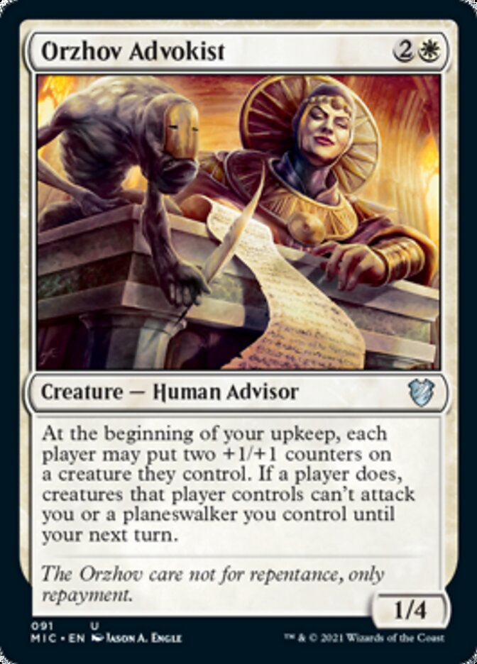 Orzhov Advokist [Innistrad: Midnight Hunt Commander] | Golgari Games