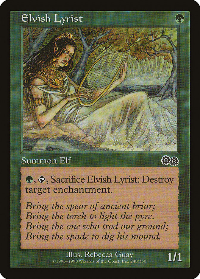 Elvish Lyrist [Urza's Saga] | Golgari Games