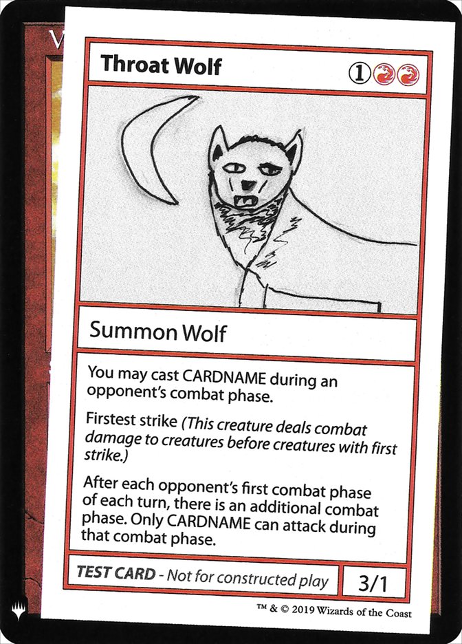 Throat Wolf [Mystery Booster Playtest Cards] | Golgari Games