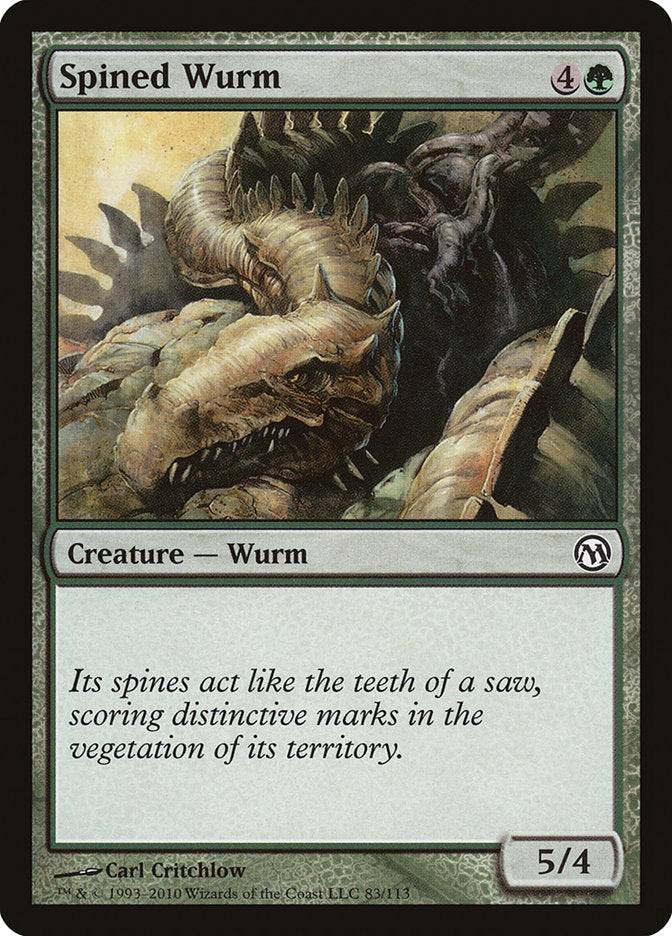 Spined Wurm [Duels of the Planeswalkers] | Golgari Games