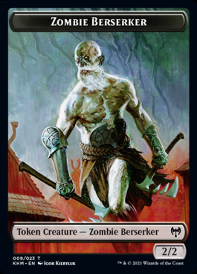 Zombie Berserker Token [Kaldheim Tokens] | Golgari Games