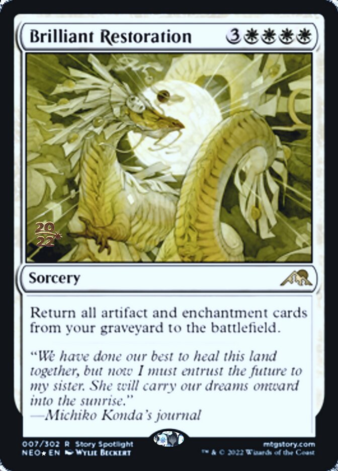 Brilliant Restoration [Kamigawa: Neon Dynasty Prerelease Promos] | Local Legends