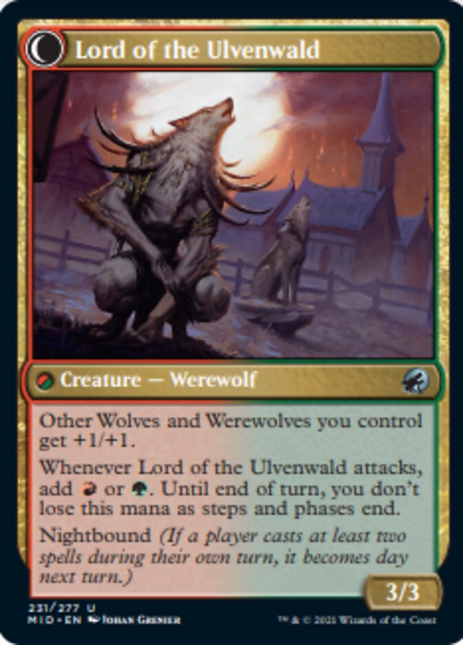 Kessig Naturalist // Lord of the Ulvenwald [Innistrad: Midnight Hunt] | Golgari Games