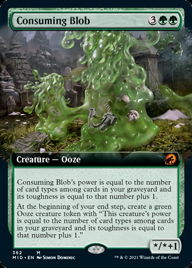 Consuming Blob (Extended Art) [Innistrad: Midnight Hunt] | Golgari Games