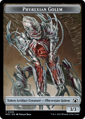 Phyrexian Golem // Phyrexian Horror Double-Sided Token [March of the Machine Commander Tokens] | Golgari Games