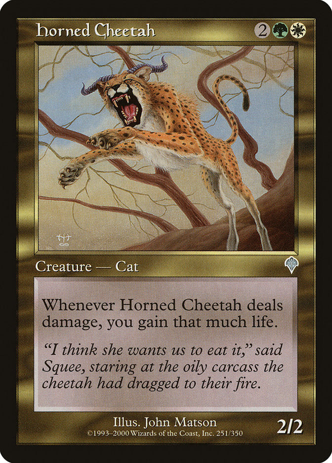 Horned Cheetah [Invasion] | Golgari Games