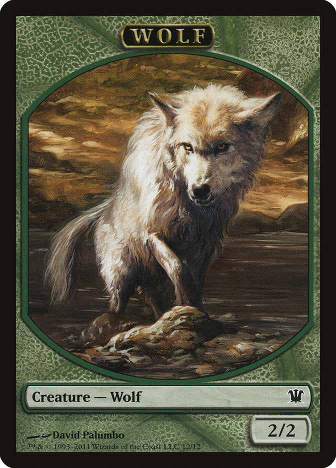 Wolf Token (12/12) [Innistrad Tokens] | Golgari Games