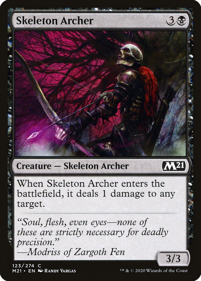 Skeleton Archer [Core Set 2021] | Golgari Games