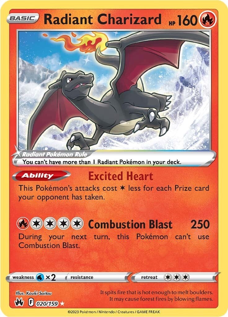 Radiant Charizard (020/159) [Sword & Shield: Crown Zenith] | Golgari Games